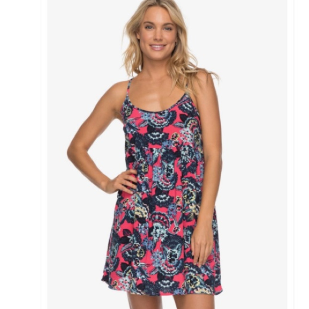NWOT ROXY Tropical Sundance Strappy Dress